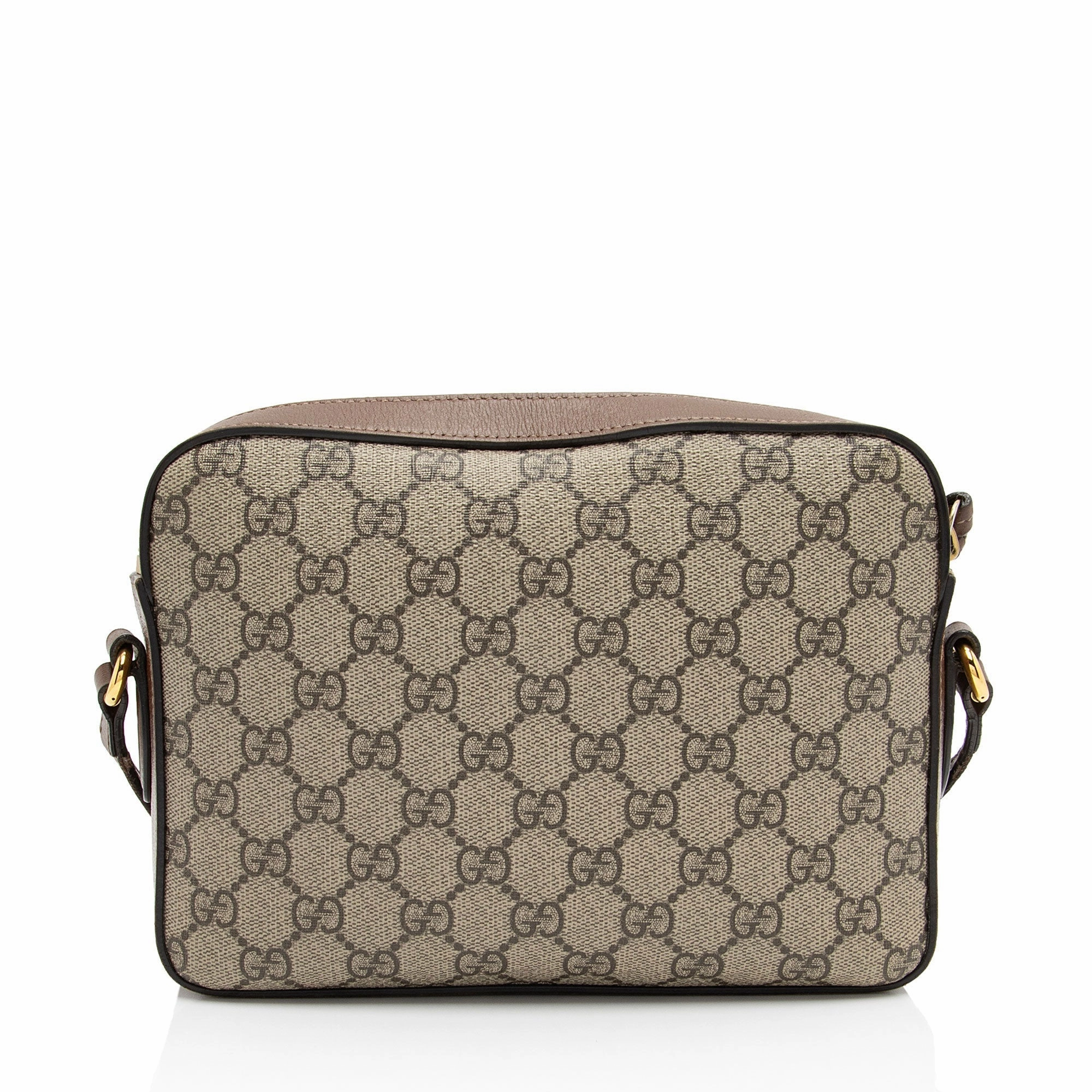 Gucci GG Supreme Calfskin Horsebit 1955 Small Shoulder Bag (SHF-BWc4W6)