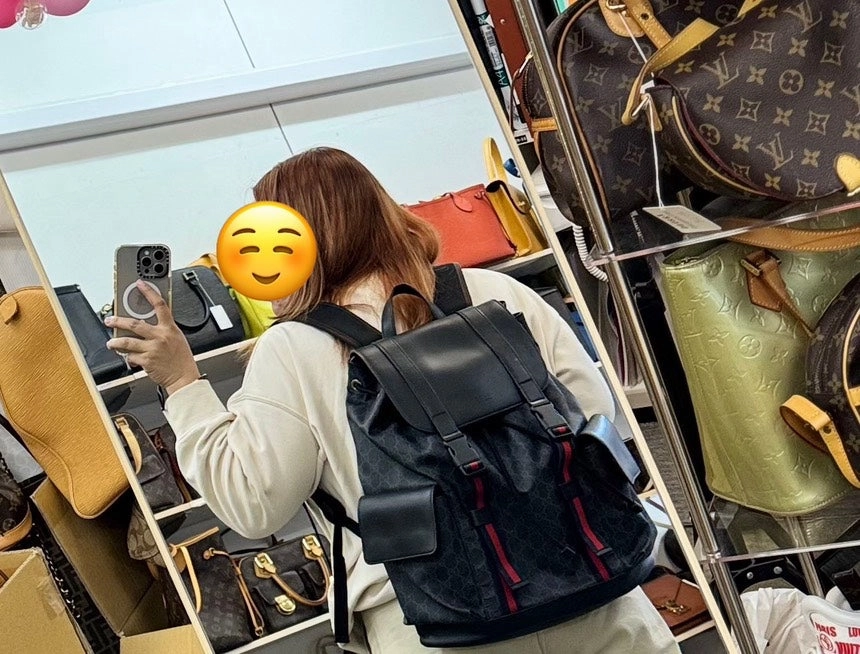 GUCCI GG Supreme Canvas Backpack - Black