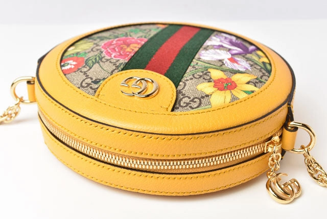 Gucci GG Supreme Canvas/Leather Chain Shoulder Bag 550618