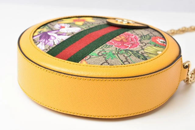 Gucci GG Supreme Canvas/Leather Chain Shoulder Bag 550618