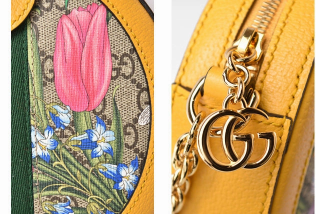 Gucci GG Supreme Canvas/Leather Chain Shoulder Bag 550618