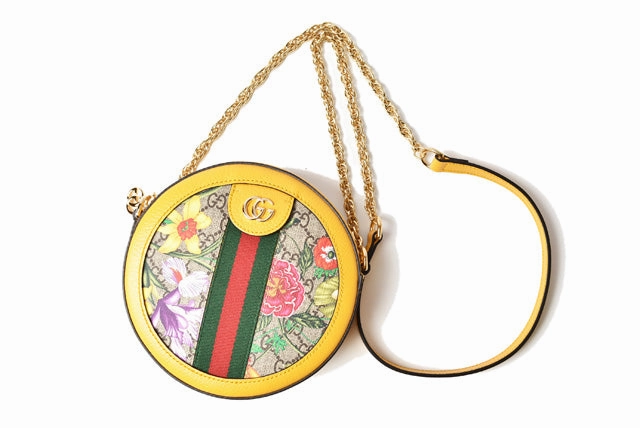 Gucci GG Supreme Canvas/Leather Chain Shoulder Bag 550618