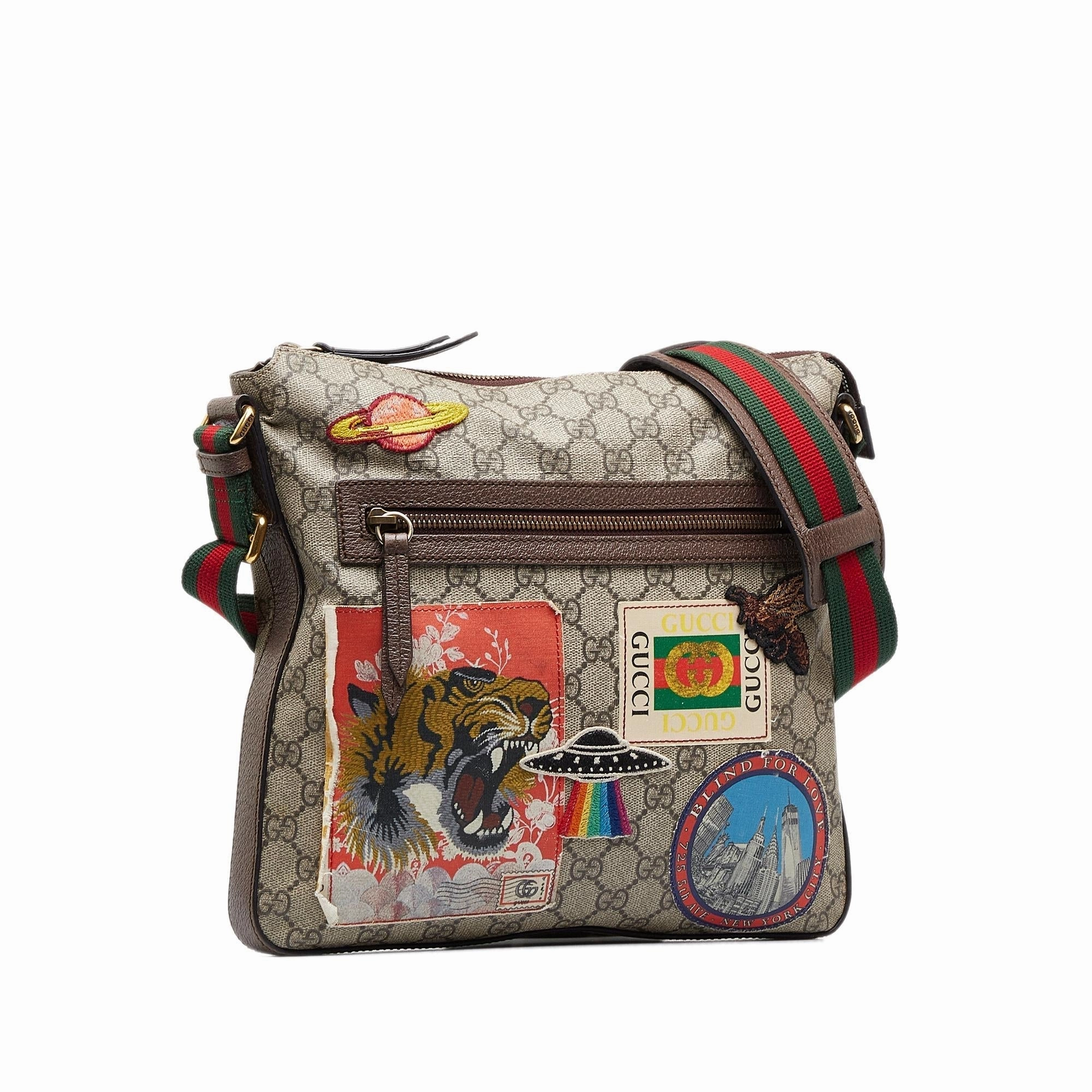 Gucci GG Supreme Courrier Crossbody Bag (SHG-NgCfeH)