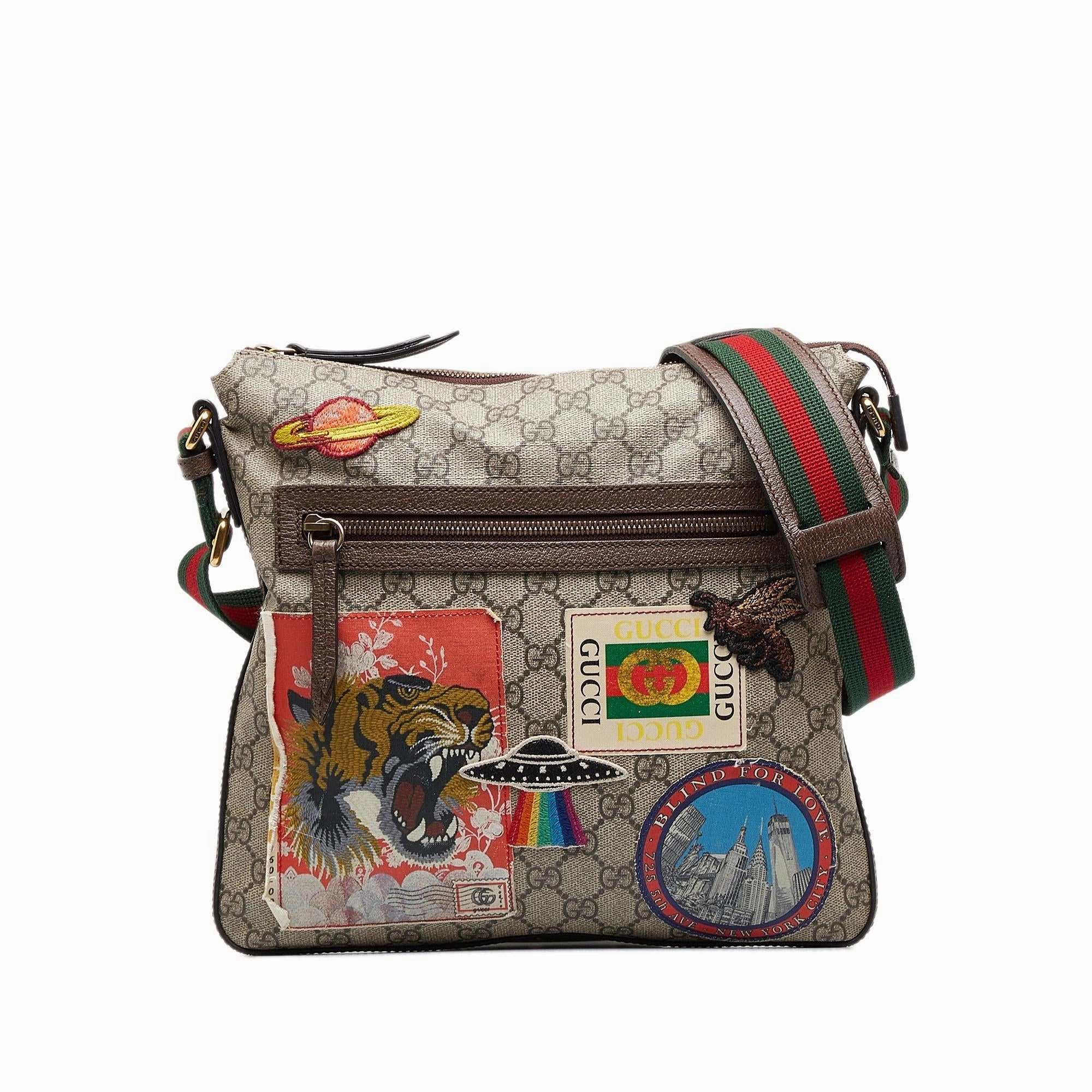 Gucci GG Supreme Courrier Crossbody Bag (SHG-NgCfeH)