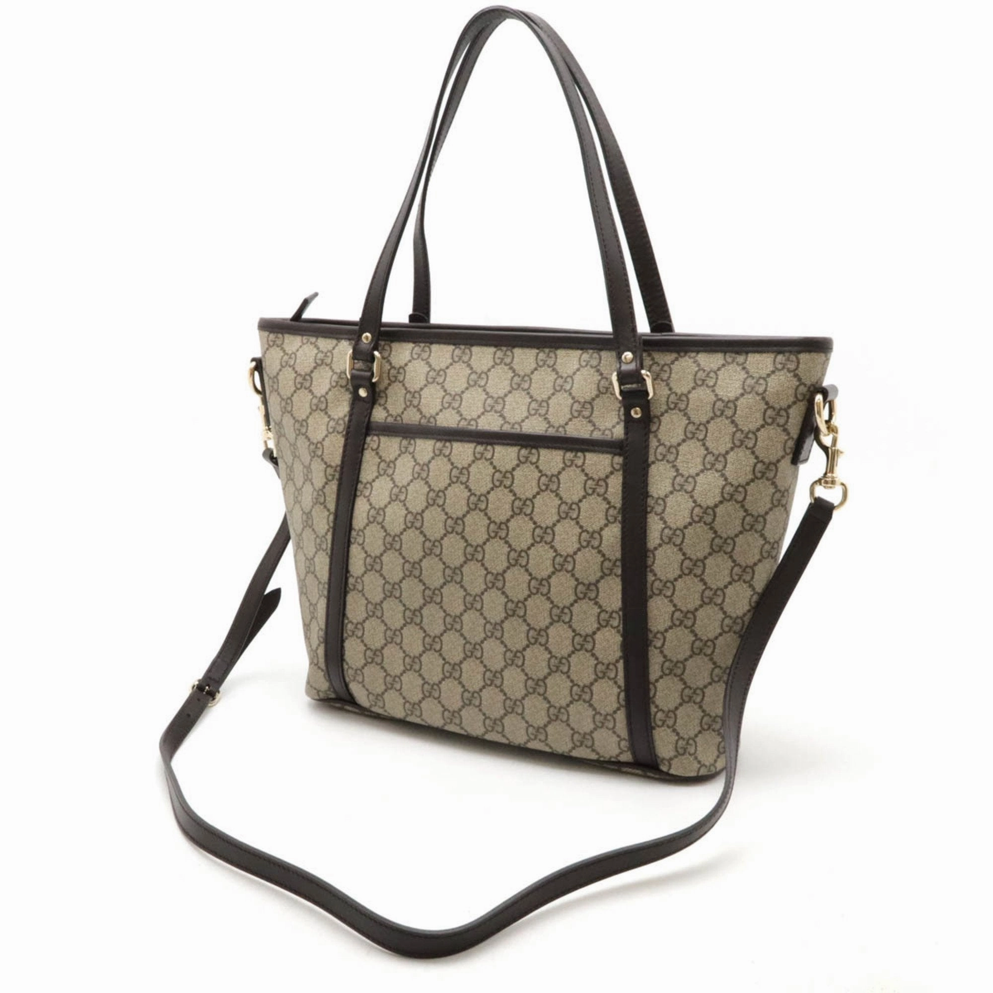Gucci Gg Supreme  Leather Shoulder Bag ()