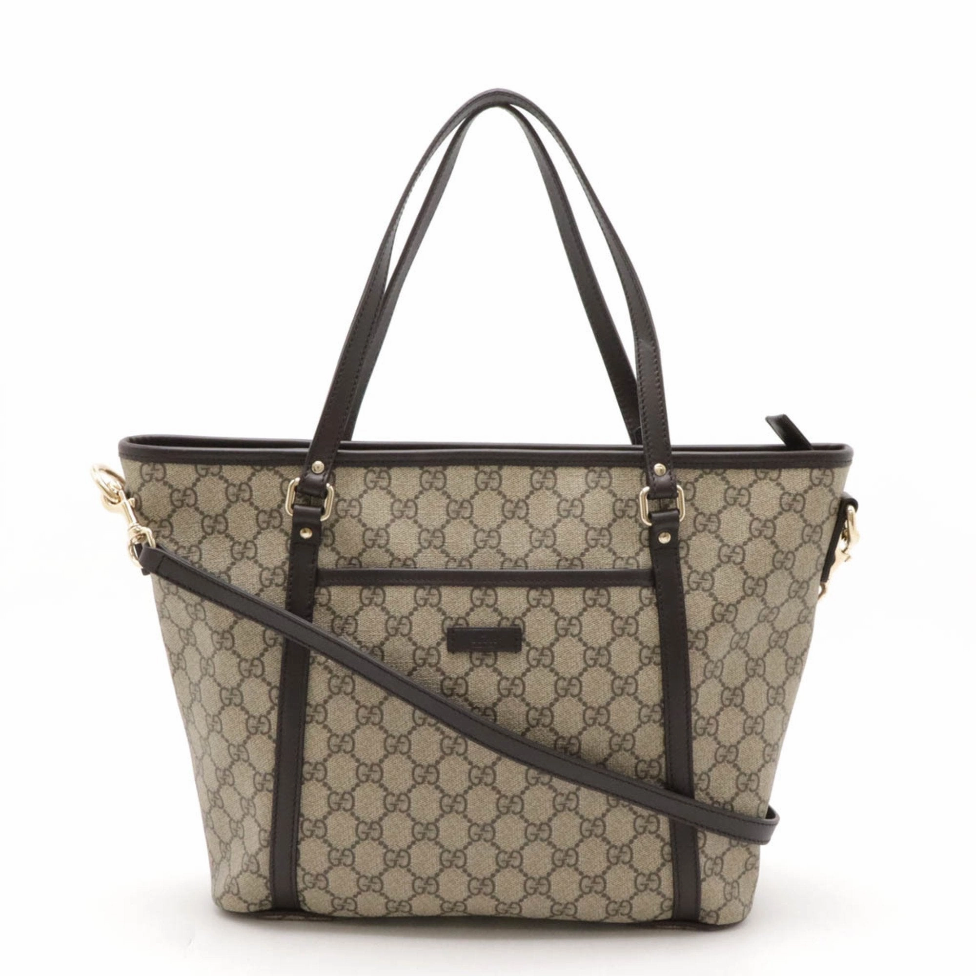Gucci Gg Supreme  Leather Shoulder Bag ()