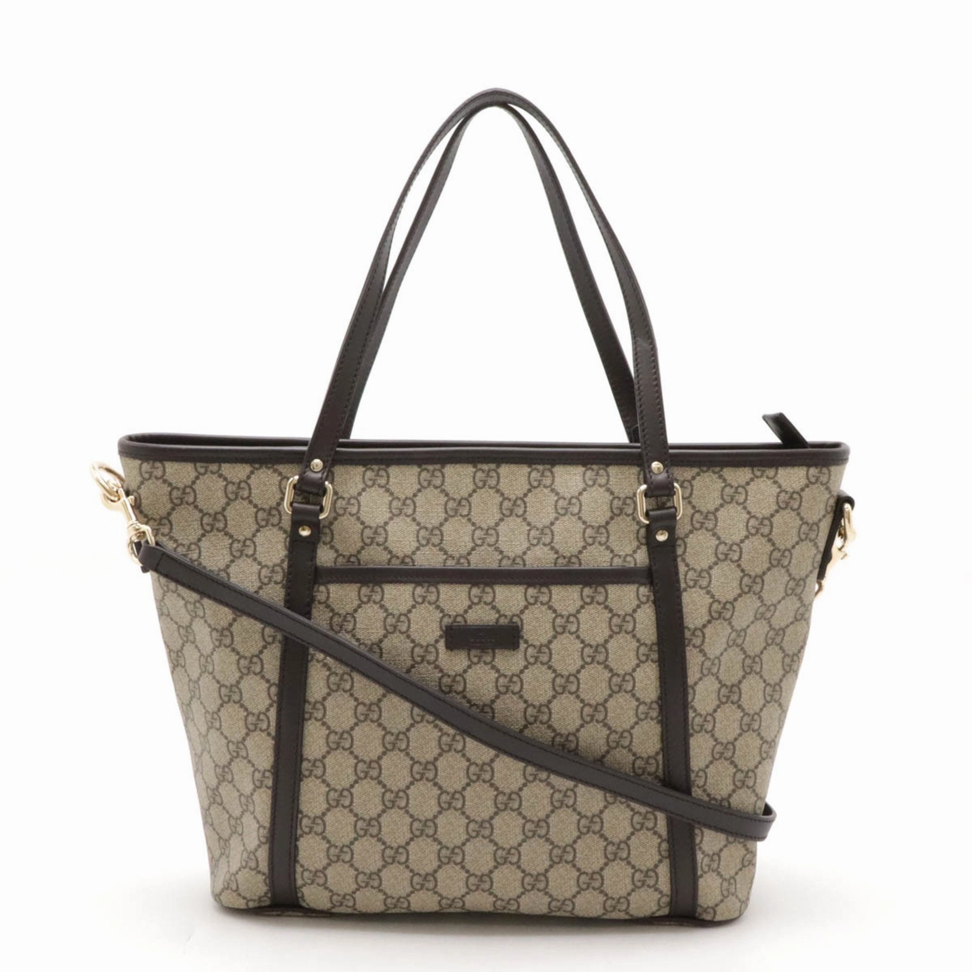 Gucci Gg Supreme  Leather Shoulder Bag ()