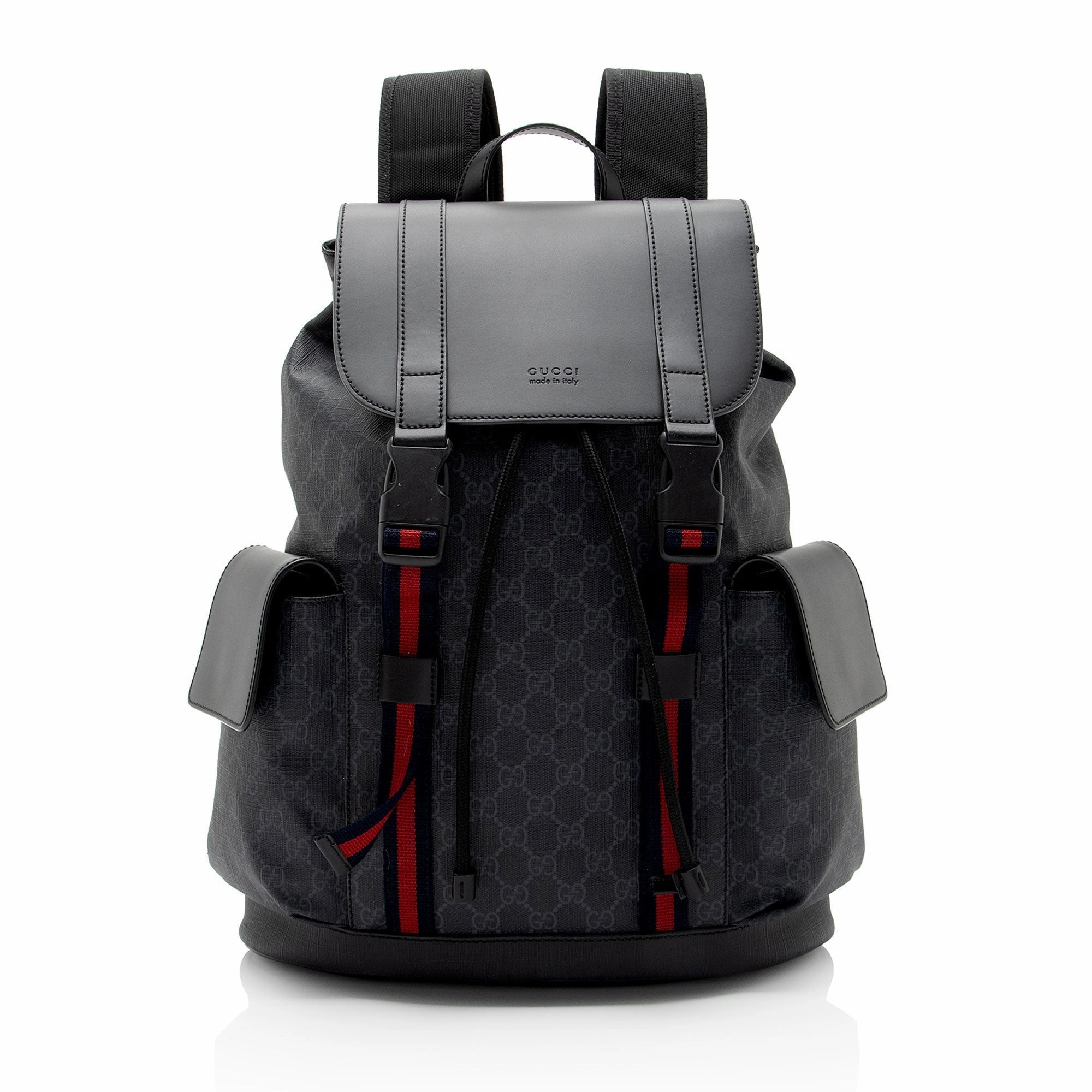 Gucci GG Supreme Medium Flap Backpack (SHF-NNj9Jx)