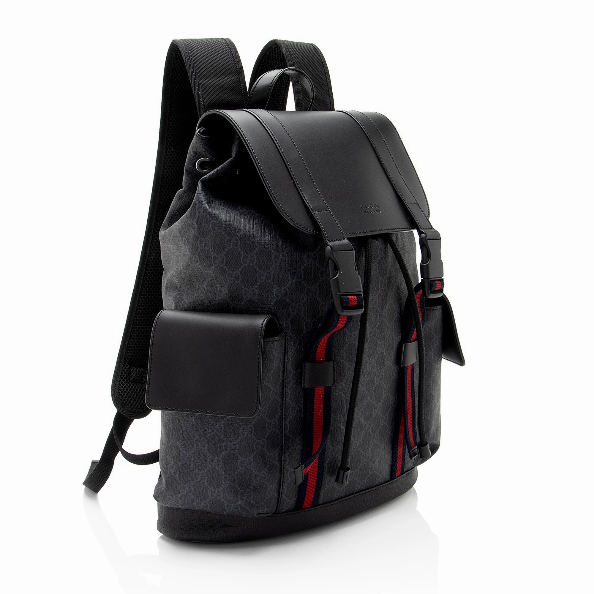 Gucci GG Supreme Medium Flap Backpack (SHF-NNj9Jx)
