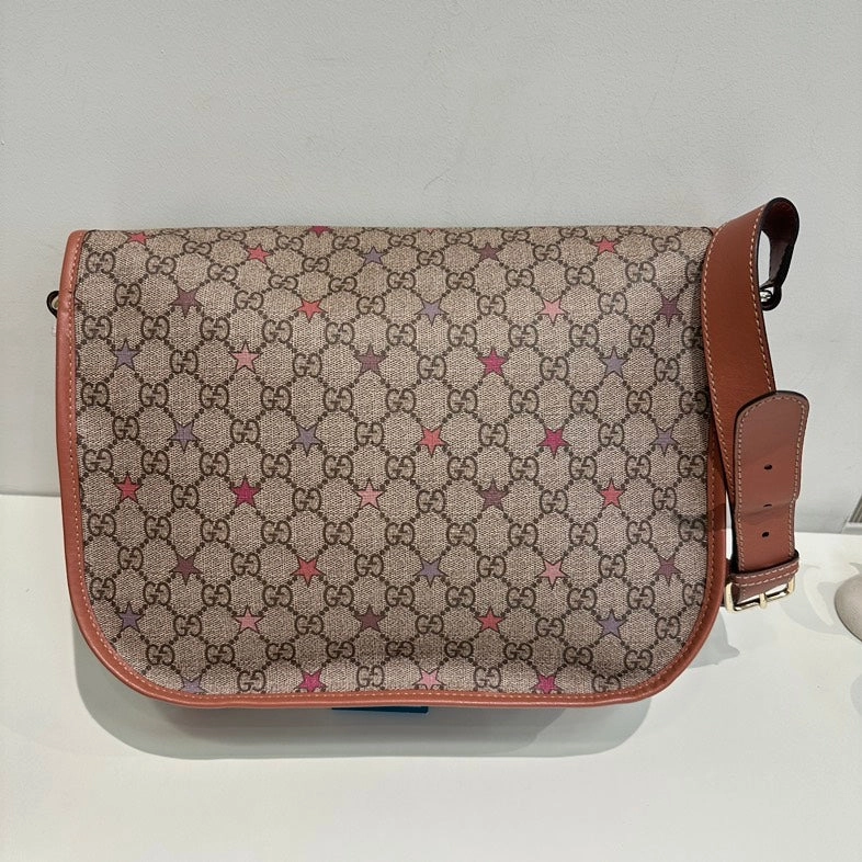 Gucci GG Supreme Monogram Beige Crossbody Bag