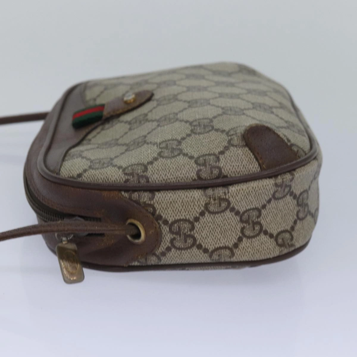 GUCCI GG Supreme Shoulder Bag PVC Leather Beige 89 02 066  bs15441