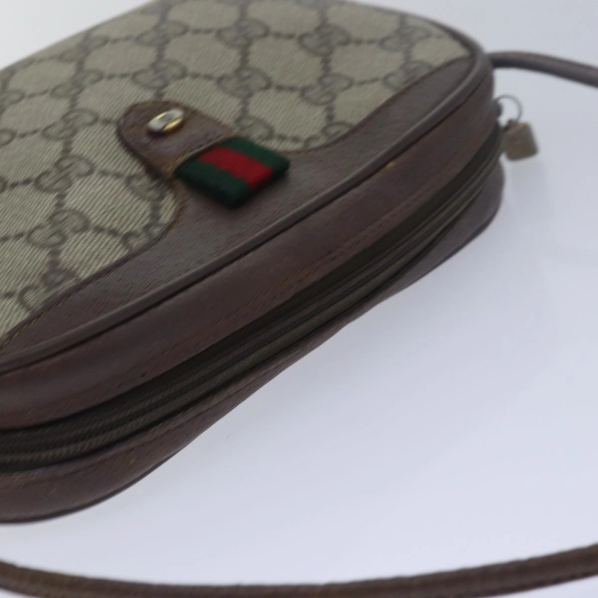 GUCCI GG Supreme Shoulder Bag PVC Leather Beige 89 02 066  bs15441