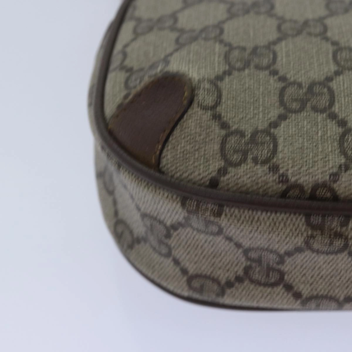 GUCCI GG Supreme Shoulder Bag PVC Leather Beige 89 02 066  bs15441