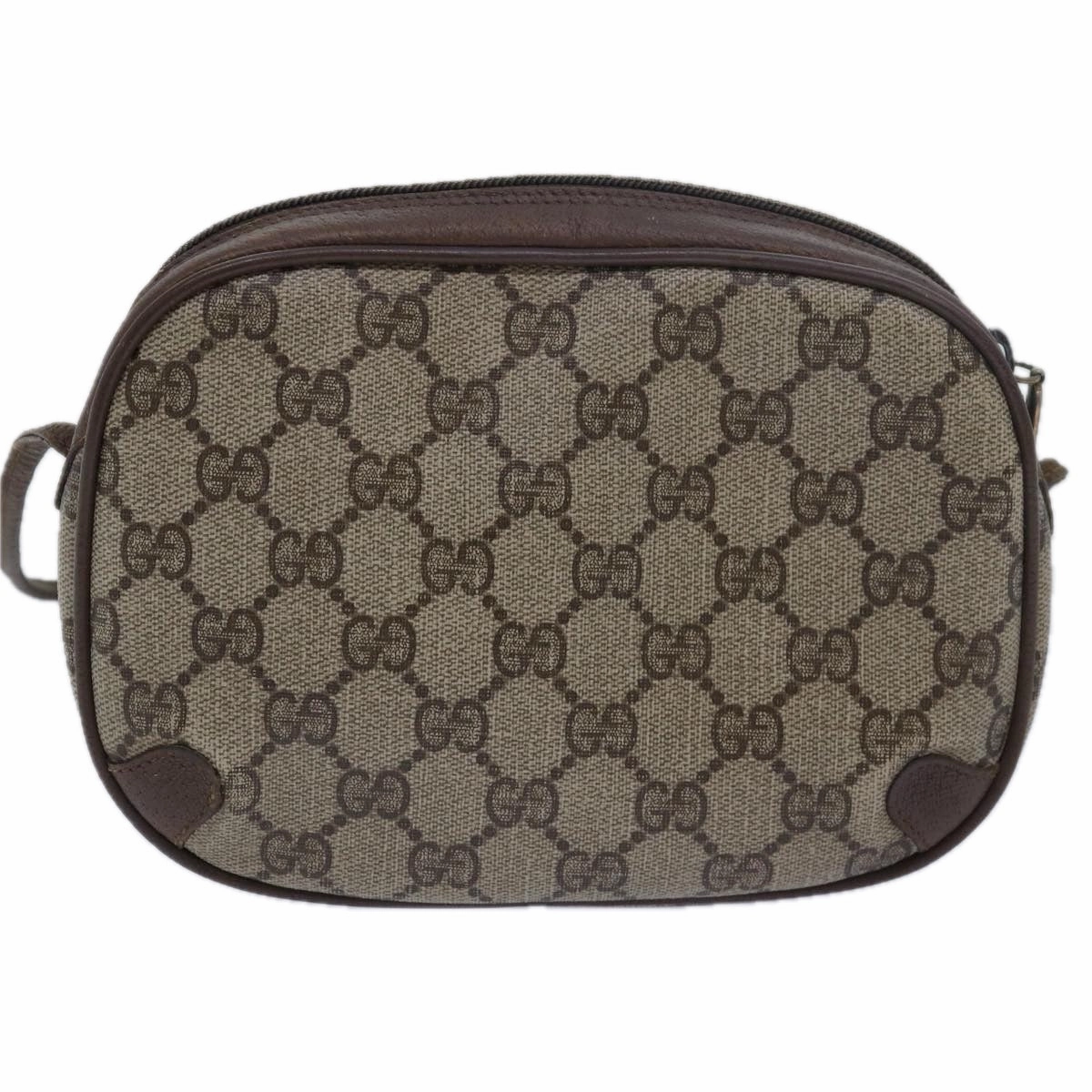 GUCCI GG Supreme Shoulder Bag PVC Leather Beige 89 02 066  bs15441