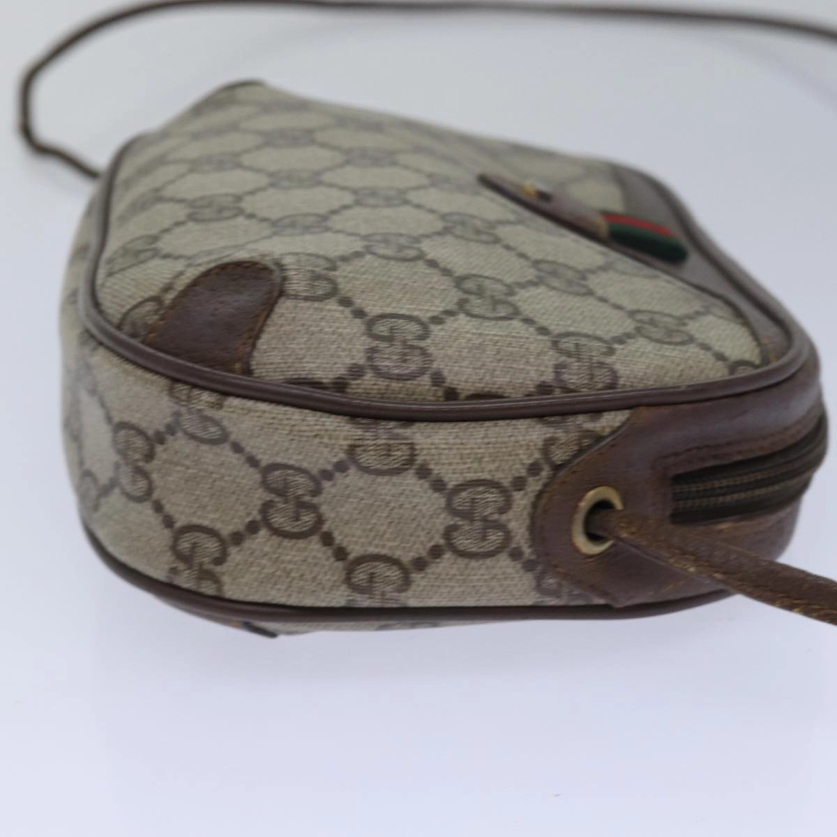 GUCCI GG Supreme Shoulder Bag PVC Leather Beige 89 02 066  bs15441