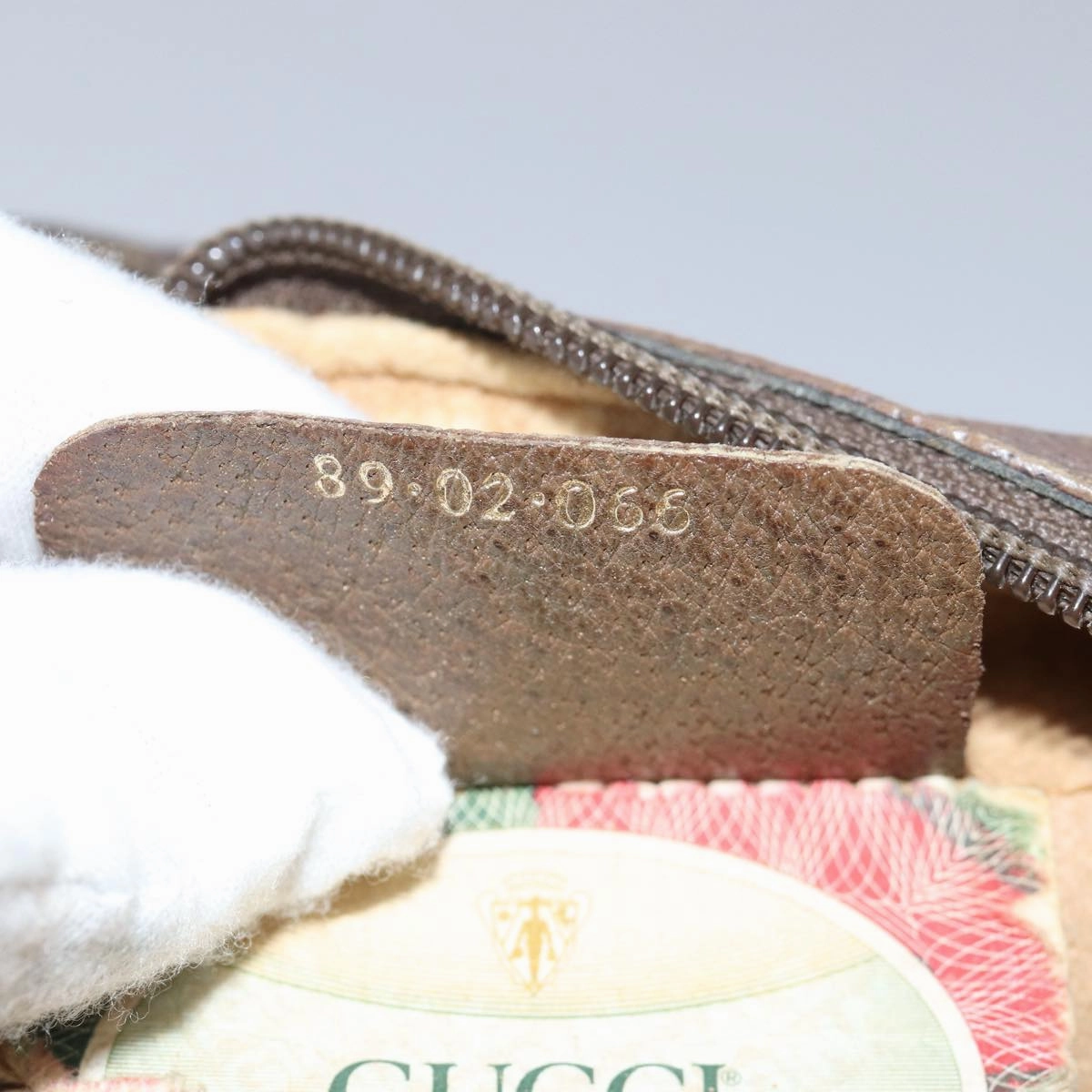 GUCCI GG Supreme Shoulder Bag PVC Leather Beige 89 02 066  bs15441