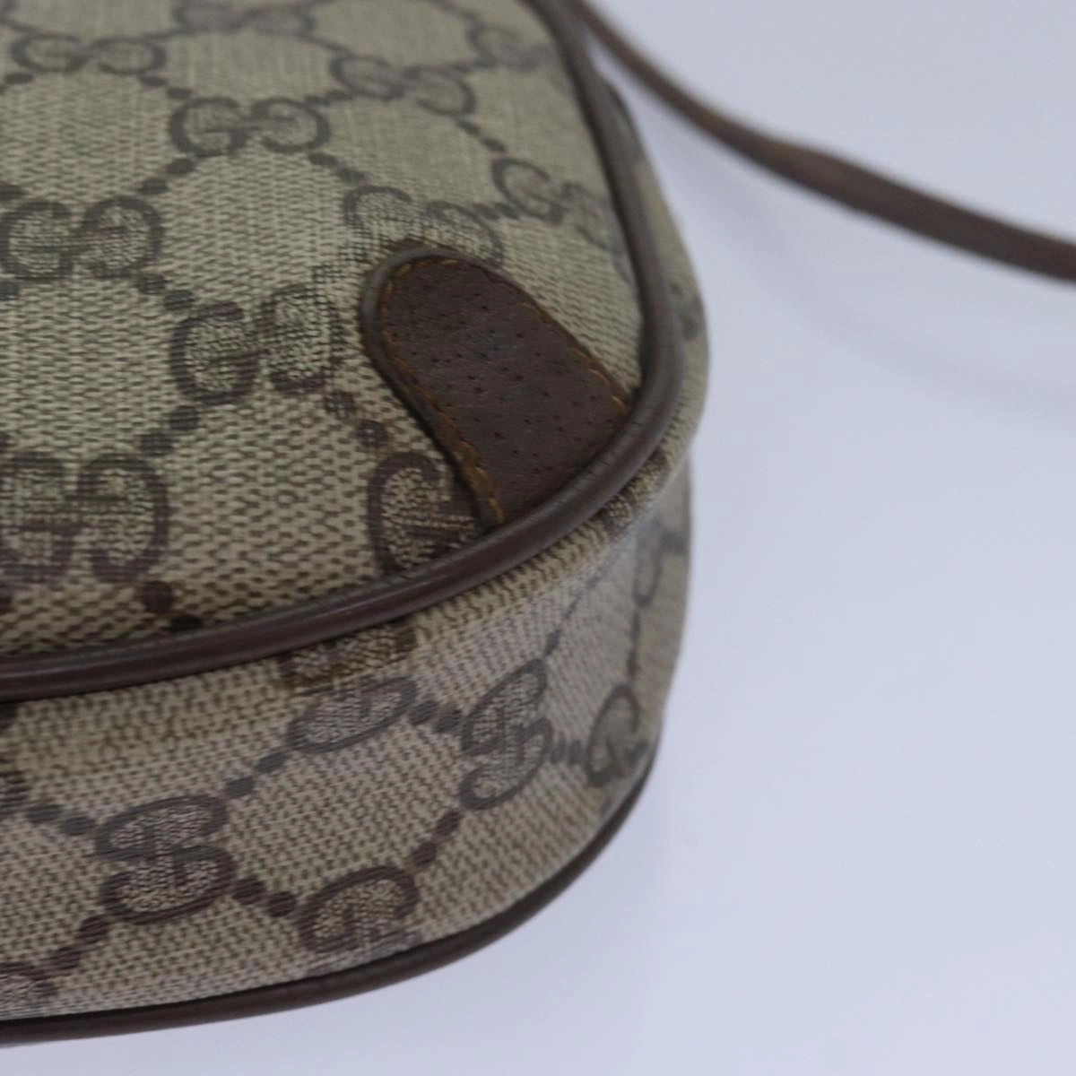 GUCCI GG Supreme Shoulder Bag PVC Leather Beige 89 02 066  bs15441