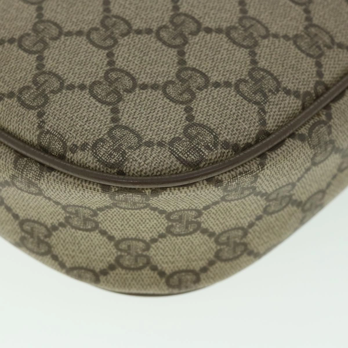 GUCCI GG Supreme Web Sherry Line Shoulder Bag Beige Red 89 01 034  bs9010