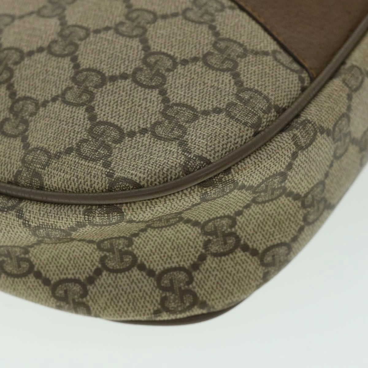 GUCCI GG Supreme Web Sherry Line Shoulder Bag Beige Red 89 01 034  bs9010