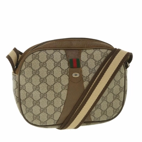 GUCCI GG Supreme Web Sherry Line Shoulder Bag Beige Red 89 01 034  bs9010