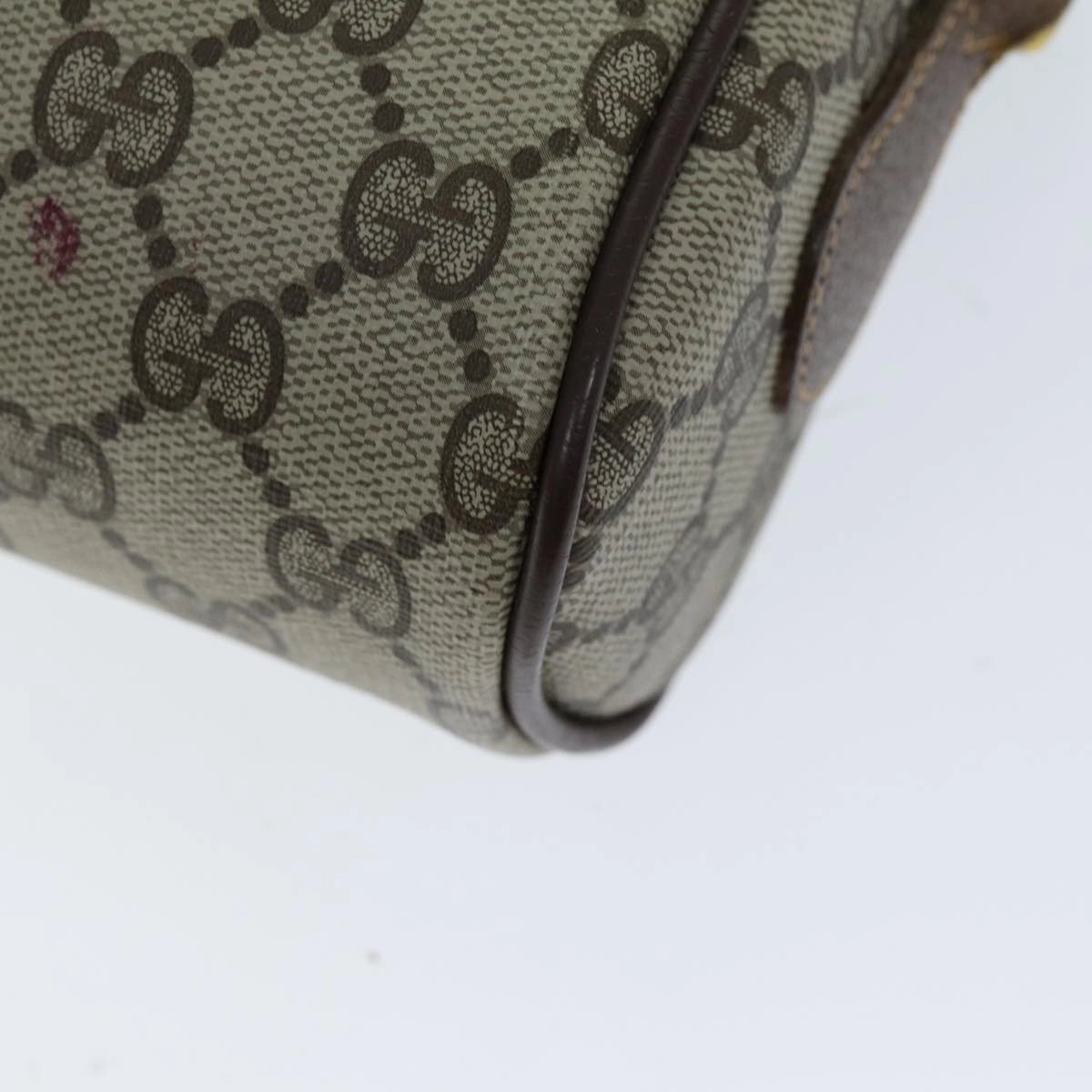 GUCCI GG Supreme Web Sherry Line Shoulder Bag PVC Beige 56 02 087  74416