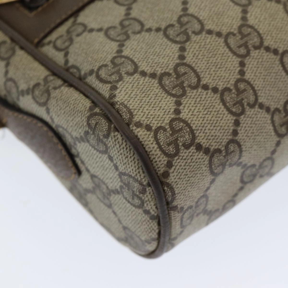 GUCCI GG Supreme Web Sherry Line Shoulder Bag PVC Beige 63 02 004  83661