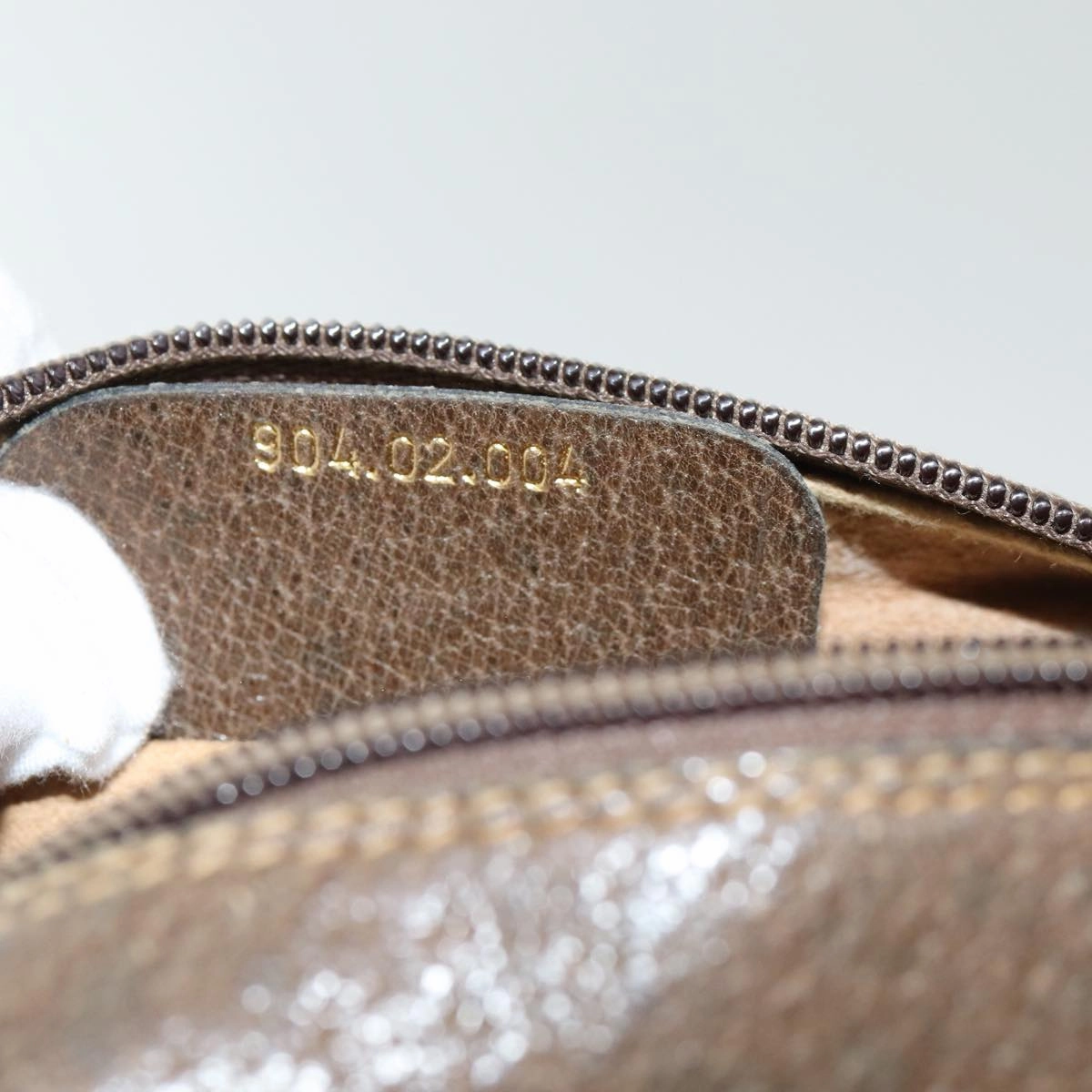 GUCCI GG Supreme Web Sherry Line Shoulder Bag PVC Beige 904 02 004  83660