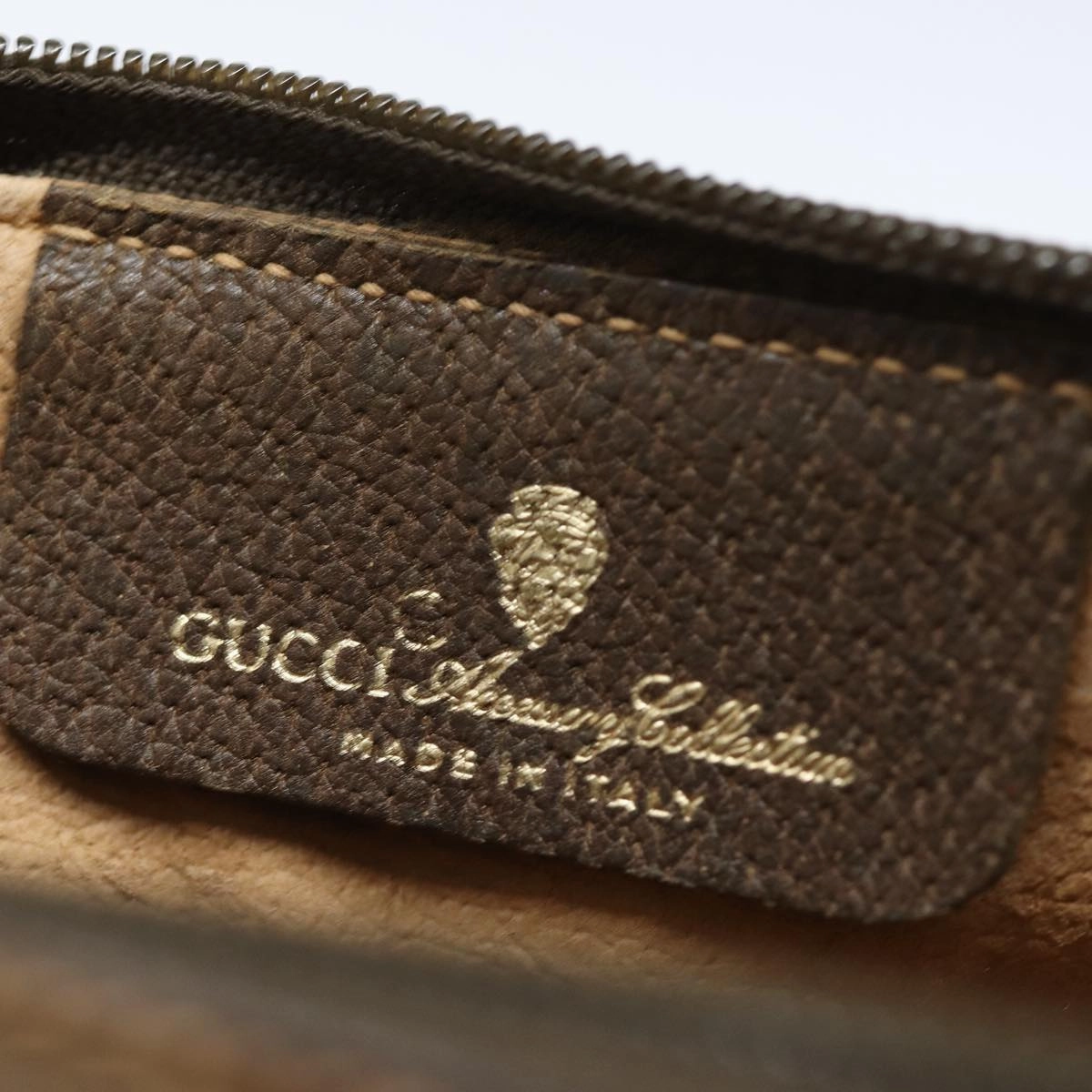 GUCCI GG Supreme Web Sherry Line Shoulder Bag PVC Beige Red 89 02 018  84751