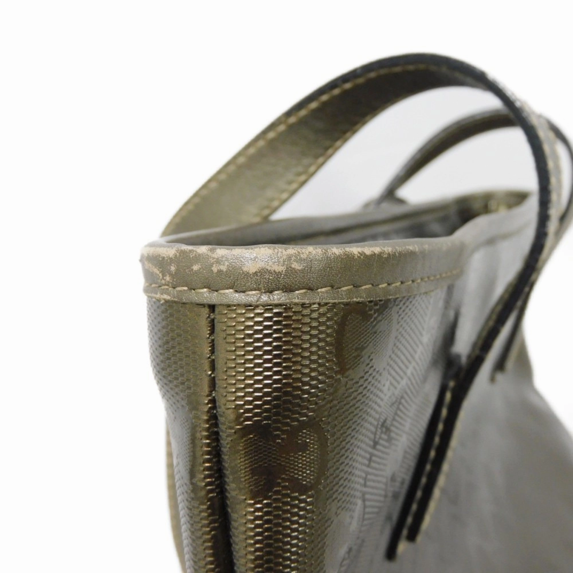 Gucci Gold Khaki Gg Imprim Canvas Shoulder Bag Tote Bag ()
