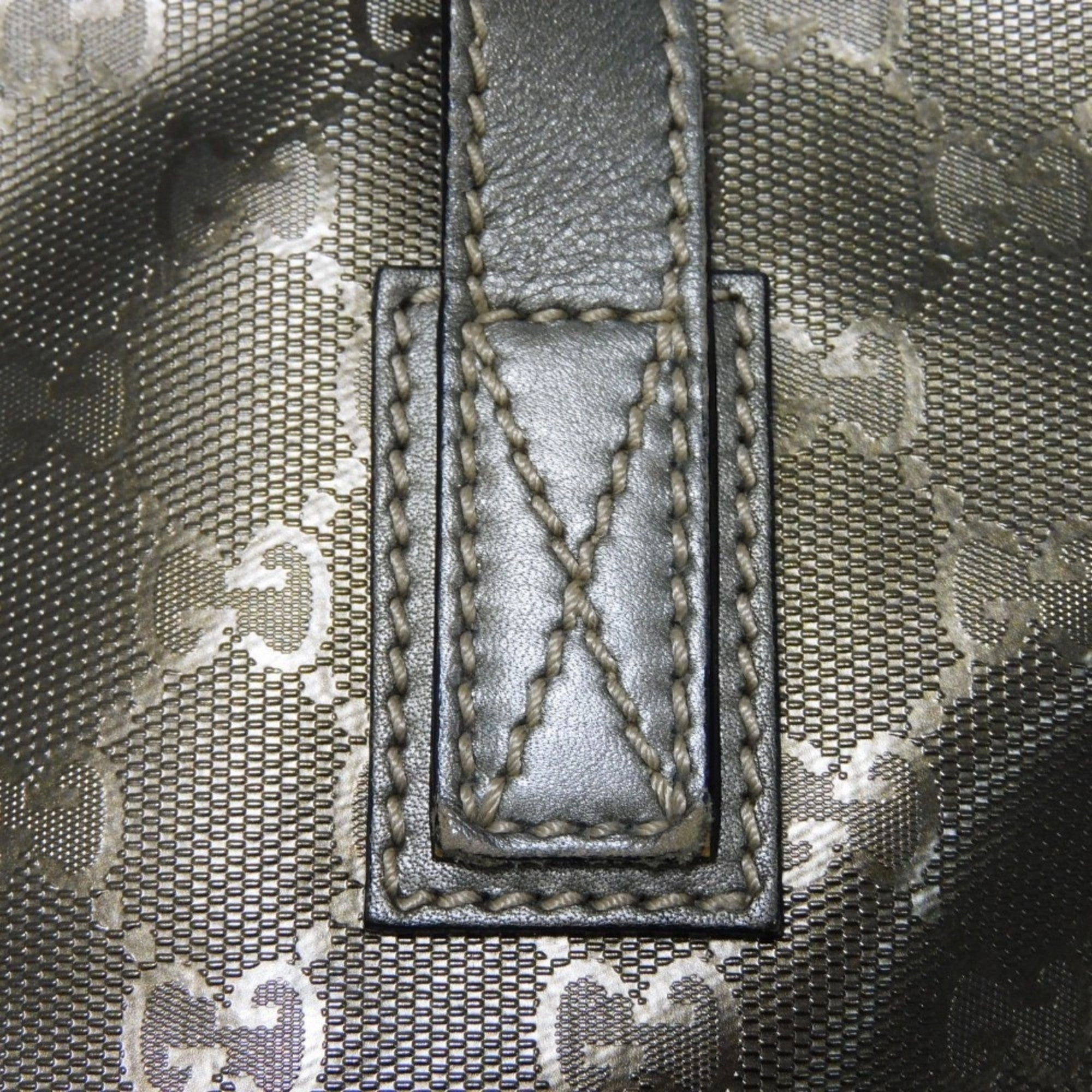 Gucci Gold Khaki Gg Imprim Canvas Shoulder Bag Tote Bag ()