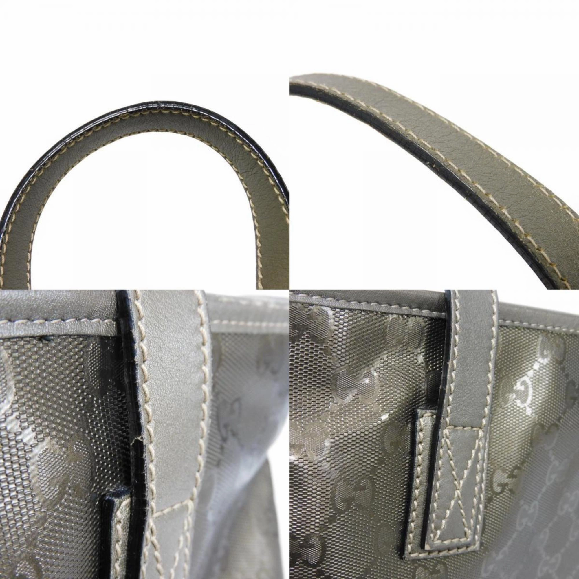 Gucci Gold Khaki Gg Imprim Canvas Shoulder Bag Tote Bag ()