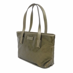 Gucci Gold Khaki Gg Imprim Canvas Shoulder Bag Tote Bag ()