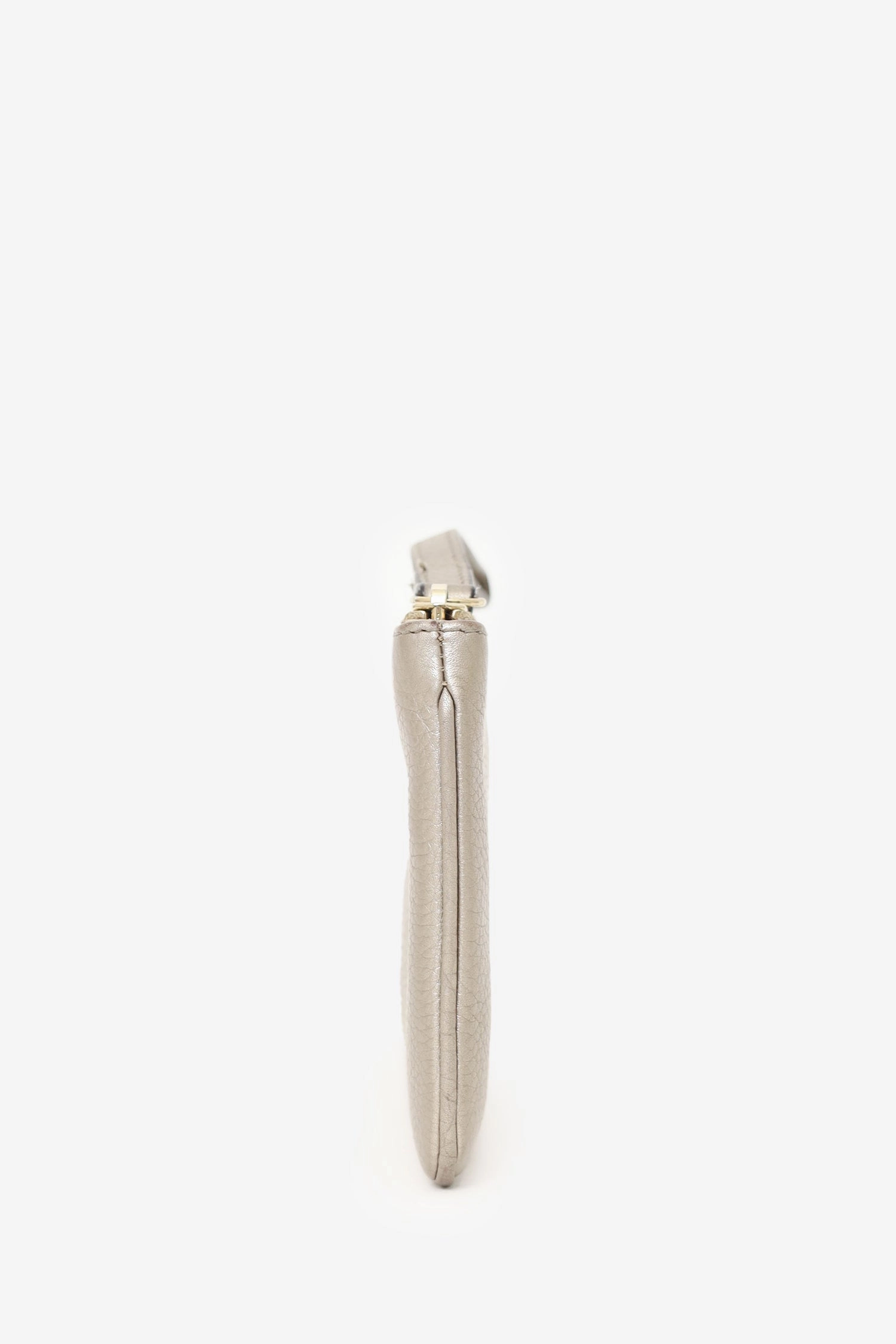 Gucci Gold Leather Wristlet
