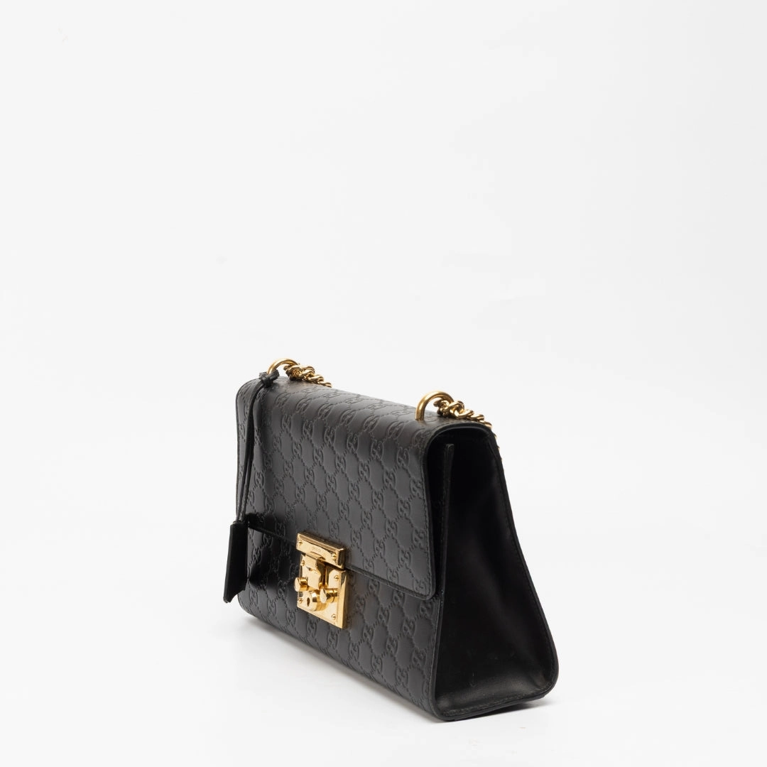 Gucci Guccissima Emily Padlock Shoulder Bag