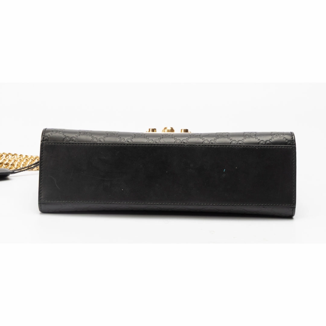 Gucci Guccissima Emily Padlock Shoulder Bag