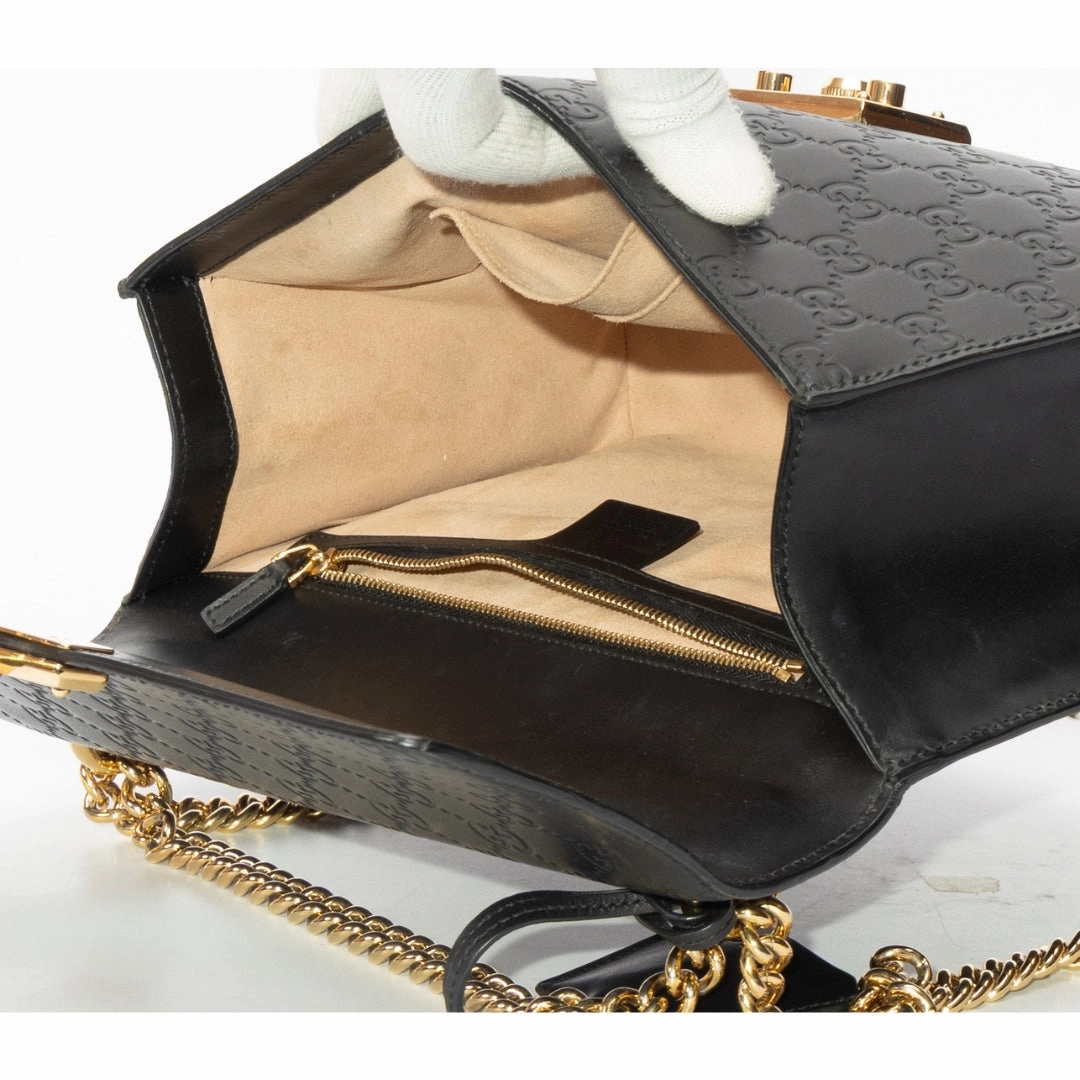 Gucci Guccissima Emily Padlock Shoulder Bag