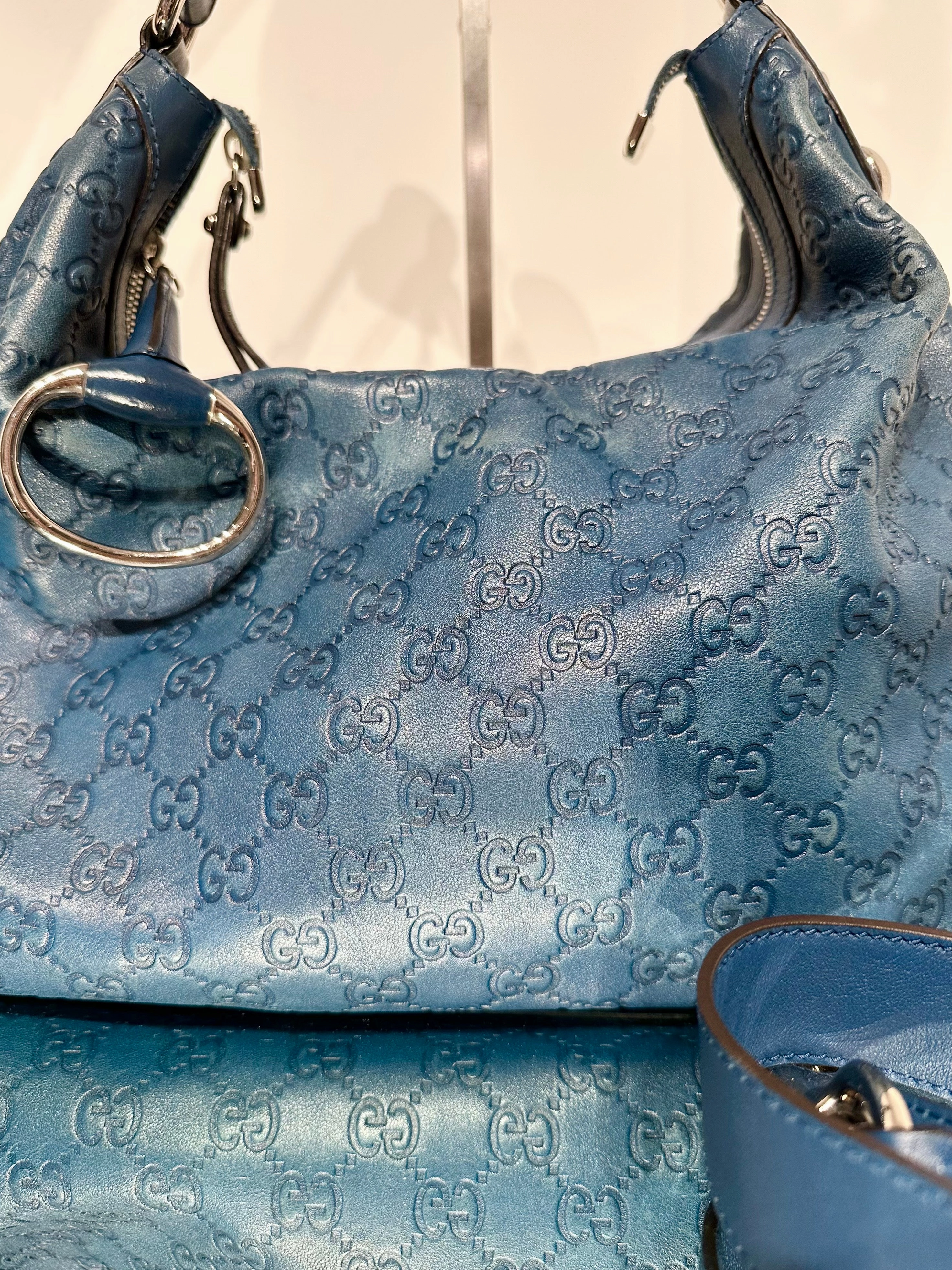 GUCCI Guccissima Gg Leather Shoulder Bag