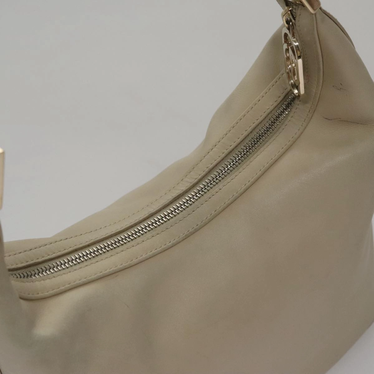 Gucci Hobo Beige Leather Shoulder Bag ()