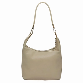 Gucci Hobo Beige Leather Shoulder Bag ()