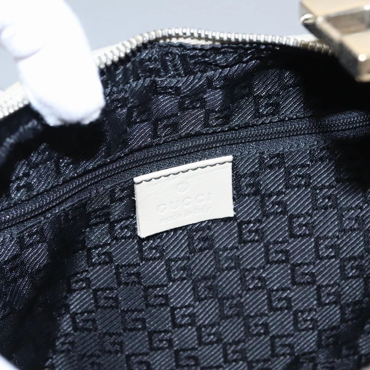 Gucci Hobo Beige Leather Shoulder Bag ()