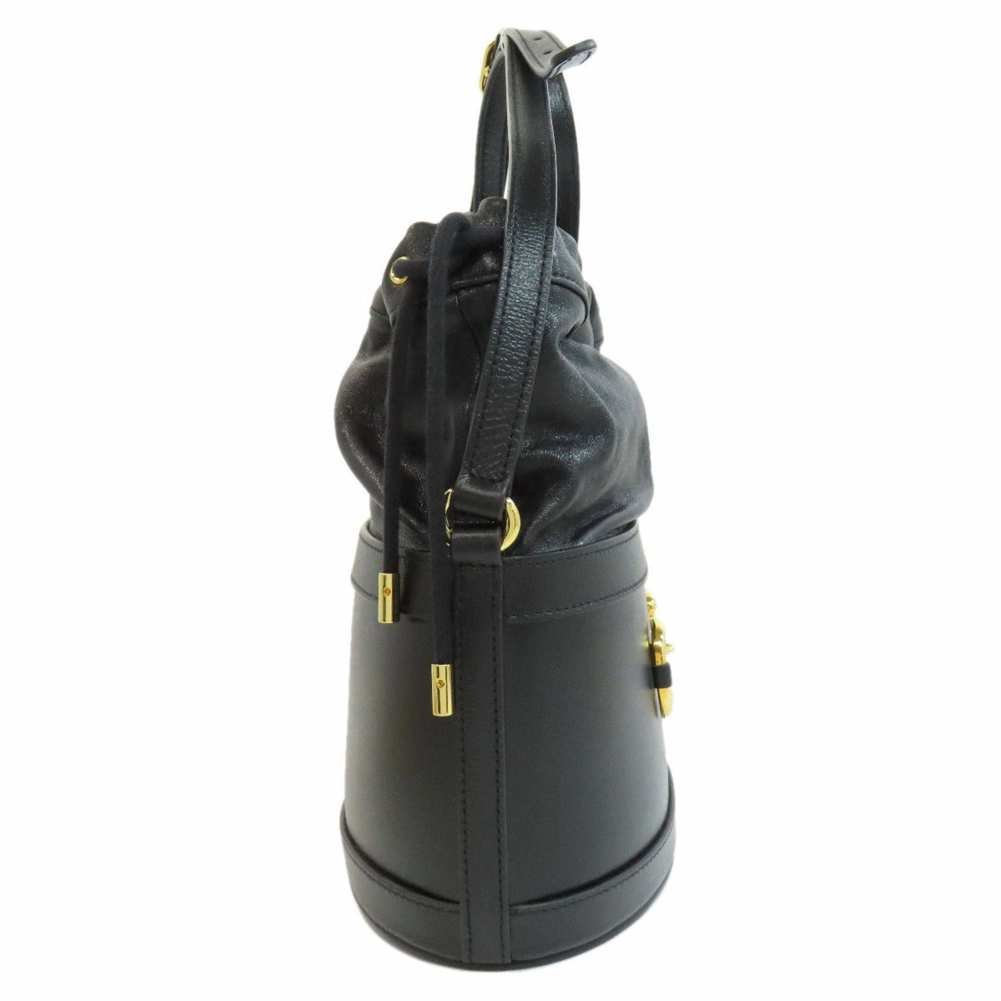 Gucci Horsebit Black Leather Shoulder Bag ()