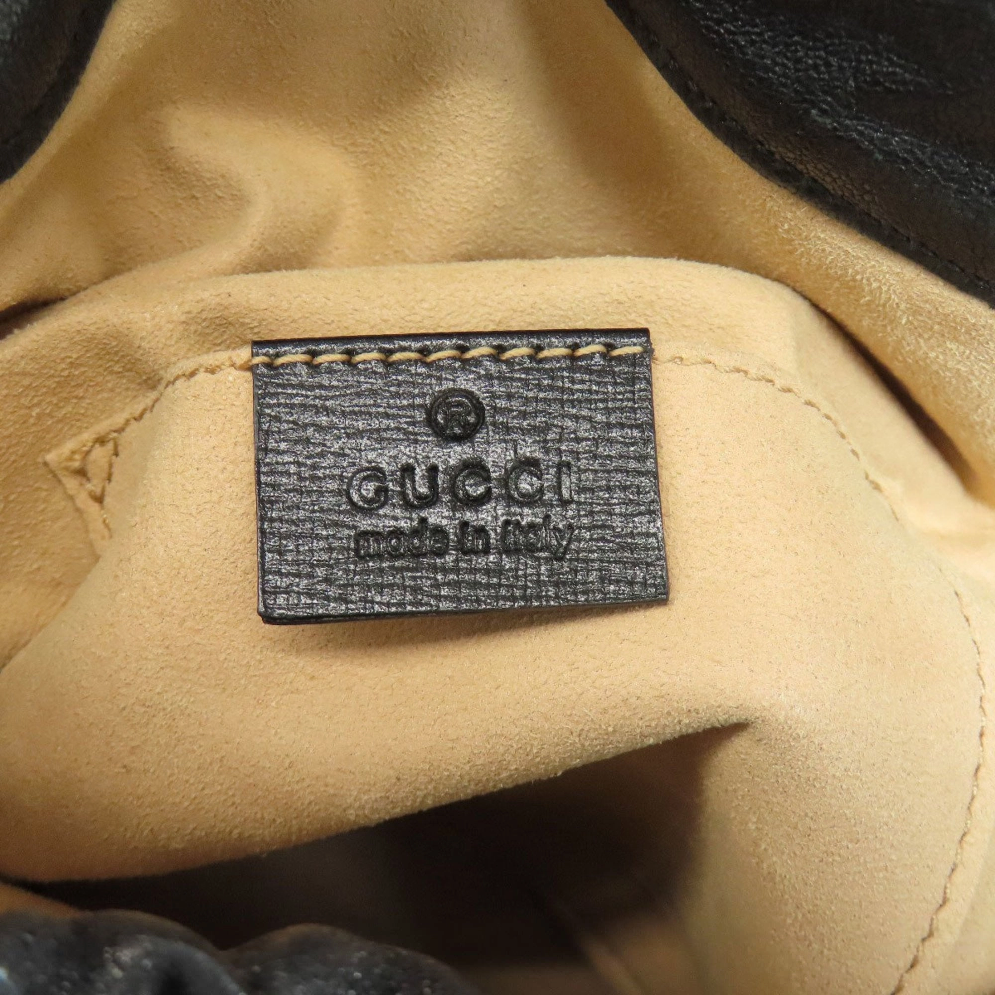 Gucci Horsebit Black Leather Shoulder Bag ()