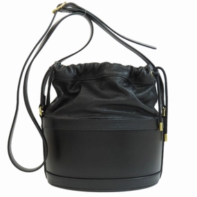 Gucci Horsebit Black Leather Shoulder Bag ()