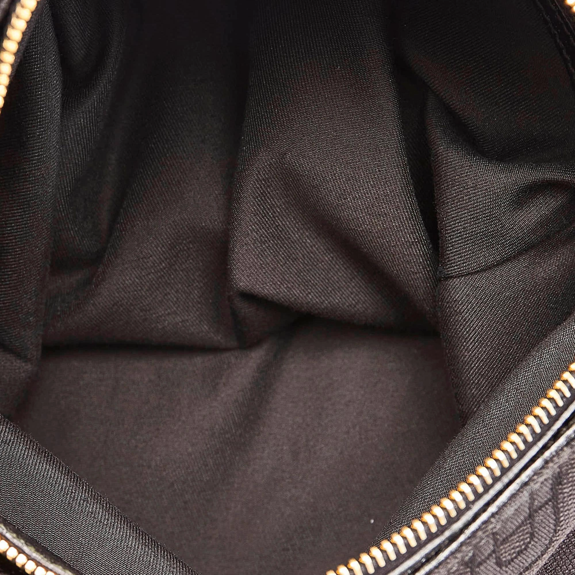 Gucci Horsebit Canvas Creole Shoulder Bag (SHG-33099)