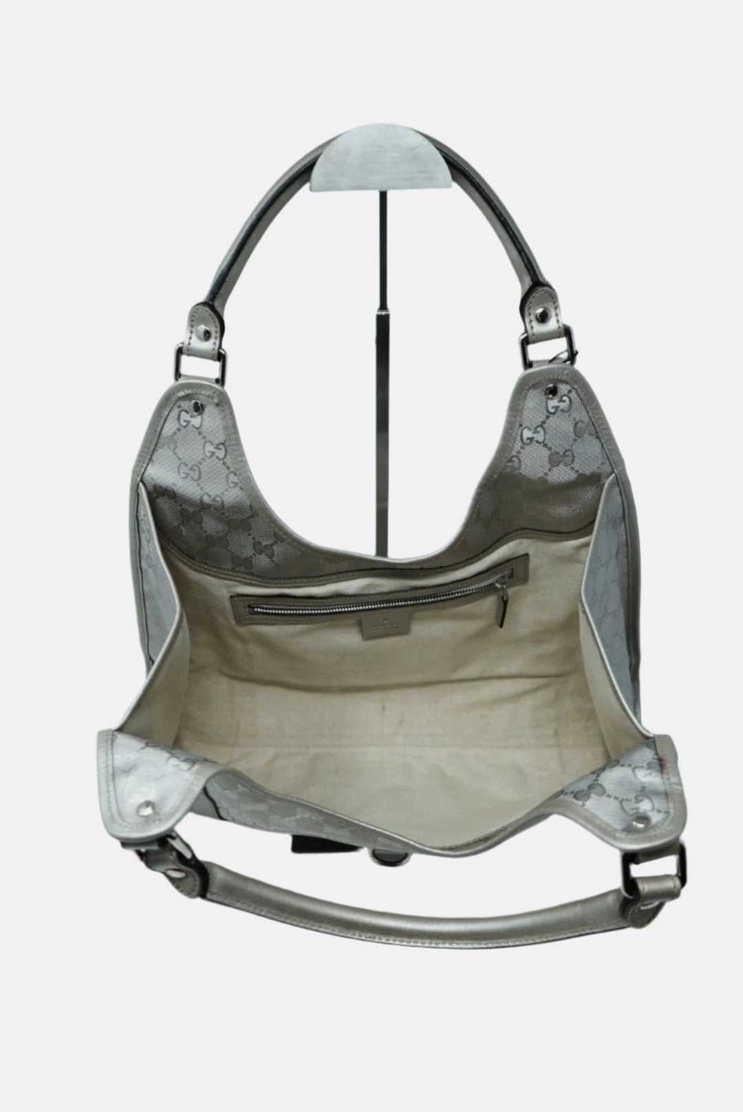 Gucci Imprime Silver GG Joy Shoulder Bag