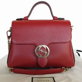 Gucci Interlocking G  Leather Shoulder Bag ()