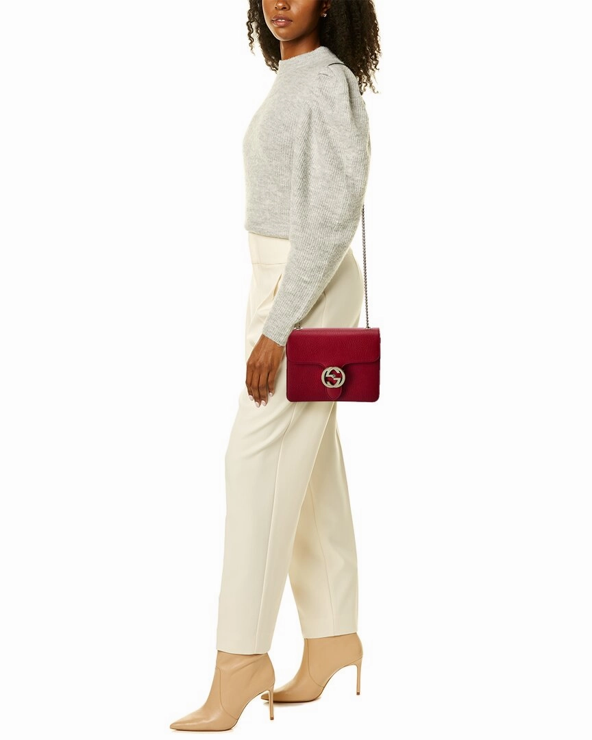 Gucci Interlocking G Small Leather Shoulder Bag