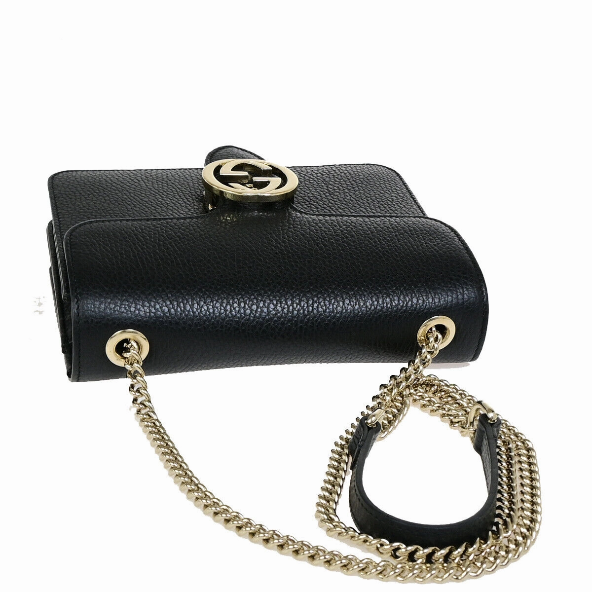Gucci Interlocking  Leather Shoulder Bag ()