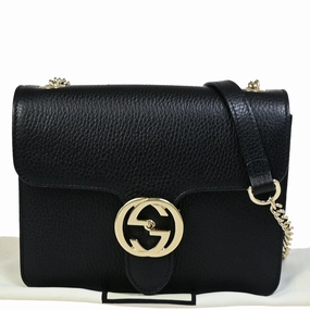 Gucci Interlocking  Leather Shoulder Bag ()