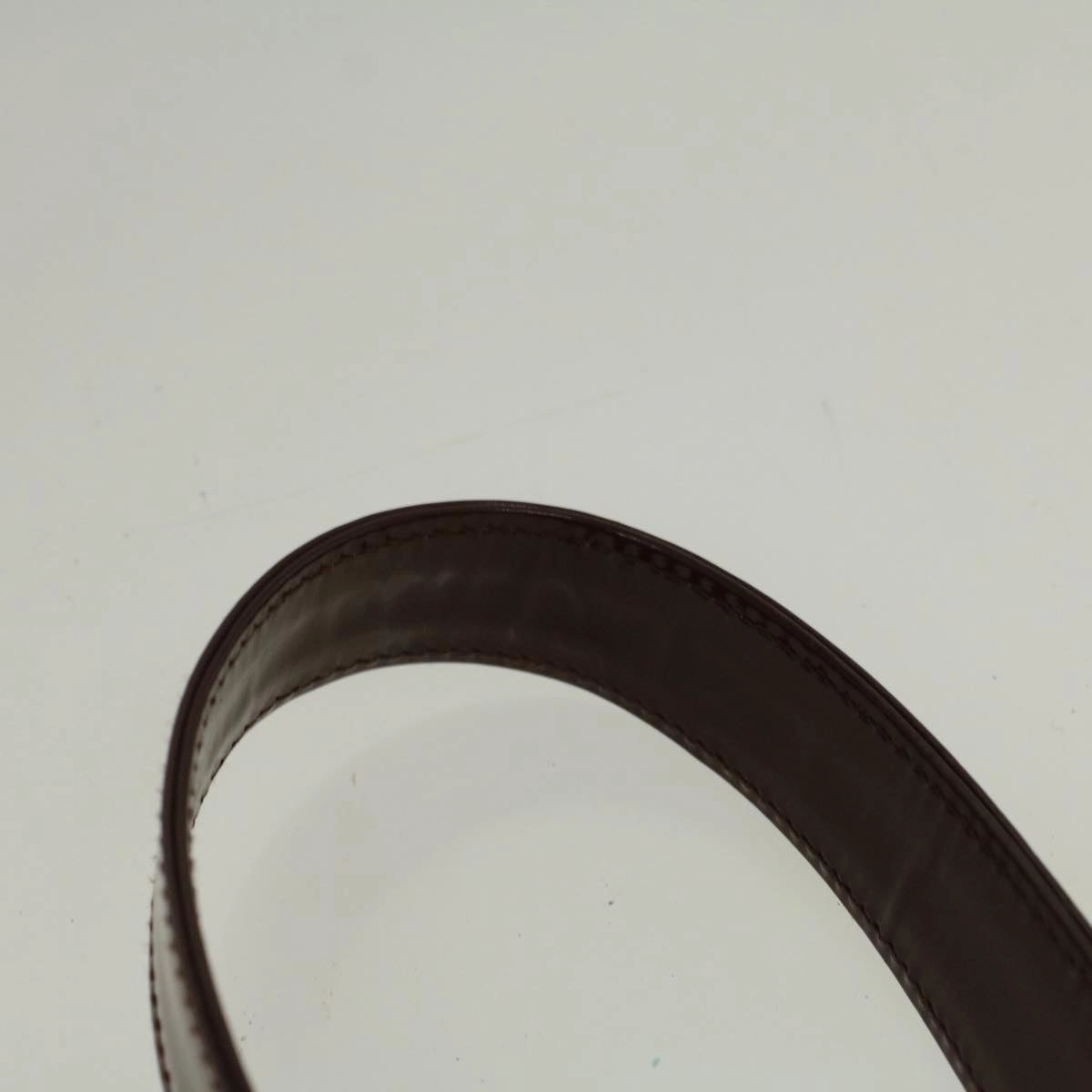 GUCCI Interlocking Shoulder Bag Patent leather Brown  57203